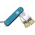 Victorinox Swiss Army Slim Duo 128 GB USB 3.0 Flash Drive - Blue
