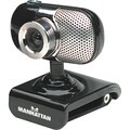 Manhattan 460491 Webcam - 0.3 Megapixel - Black, Silver - USB 2.0