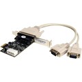 StarTech.com 2 Port RS232 PCI Express Serial Card with Power Output