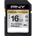 PNY Pro-Elite Plus 16 GB Secure Digital High Capacity (SDHC) - 1 Card