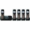 Panasonic KX-TG4745B Cordless Phone - 1.90 GHz - DECT 6.0 - Black