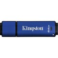 Kingston DataTraveler Vault 64 GB USB 2.0 Flash Drive - Blue - 1 Pack