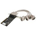StarTech.com 4 Port RS232 PCI Serial Card Adapter with Power Output
