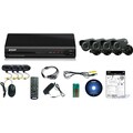 Kguard All-in-One Surveillance Combo Kit - 4CH H.264 DVR with 4 CMOS 