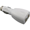 eForCity 2-Port USB Car Charger Adapter, White