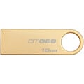 Kingston DataTraveler GE9 16 GB USB 2.0 Flash Drive - Gold - 1 Pack