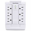 CyberPower CSB600WS Essential 6-Outlets Surge Suppressor Wall Tap and