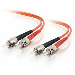 Cables To Go Fiber Optic Patch Cable - 9.84ft - 2 x ST, 2 x ST - Patch Cable - Orange