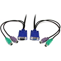Startech KVM Cable - 10ft - 1 x D-Sub (HD-15), 2 x mini-DIN (PS/2)