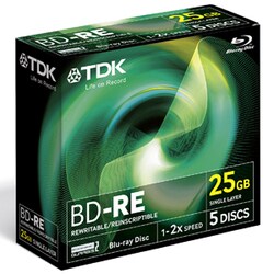 TDK 2x BD-RE Media