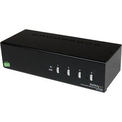 StarTech.com 4-Port Dual DVI USB KVM Switch with Audio