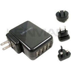 Lenmar 4-Port USB Travel AC Power Adapter