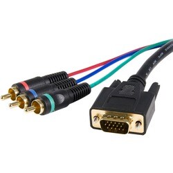 StarTech.com 3 ft HD15 to Component RCA Breakout Cable Adapter - M/M