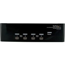 StarTech.com 4 Port DVI VGA Dual Monitor KVM Switch with Audio & USB 