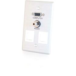 Cables To Go Classic 1 Gang 4 Socket Keystone Faceplate