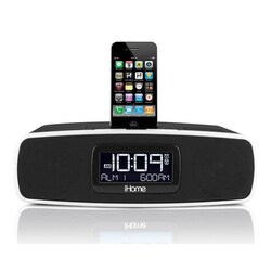 iHome iP90 Desktop Clock Radio - Apple Dock Interface