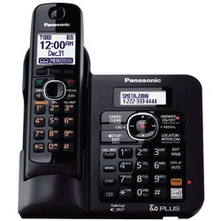 Panasonic KX-TG6641B Cordless Phone - 1.90 GHz - DECT - Black