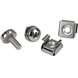 StarTech.com M5 Mounting Screws and Cage Nuts for Server Rack Cabinet (Pack of 100)