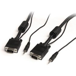 StarTech.com 25 ft Coax High Resolution Monitor VGA Cable with Audio 