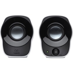 Logitech Z120 2.0 Speaker System - 1.2 W RMS - White, Black