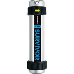 Corsair Flash Survivor 32 GB USB 3.0 Flash Drive - Silver, Black