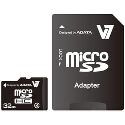V7 VAMSDH32GCL4R 32 GB MicroSD High Capacity (microSDHC) - 1 Card - R