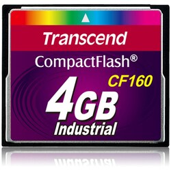 Transcend 4 GB CompactFlash (CF) Card - 1 Card