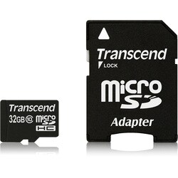 Transcend 32 GB MicroSD High Capacity (microSDHC) - 1 Card