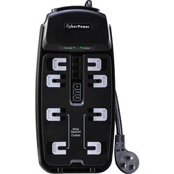 CSP806T 8-Outlets Surge Suppressor 6FT Cord and TEL