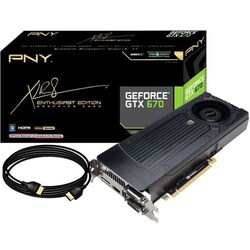 PNY GeForce GTX 670 Graphic Card - 915 MHz Core - 2 GB GDDR5 SDRAM -