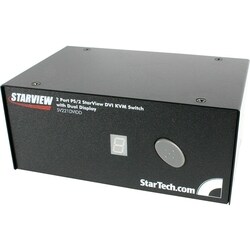 StarTech.com 2 Port DVI Dual Monitor KVM Switch