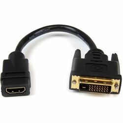 StarTech.com 8in HDMI to DVI-D Video Cable Adapter - HDMI Female to D