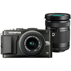 Olympus PEN E-PL5 16.1MP Black Mirrorless Digital SLR Camera with 14-42mm Lens