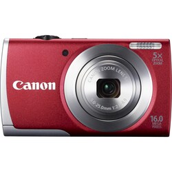 Canon PowerShot A2600 16MP Red Digital Camera