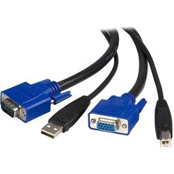 StarTech.com 10 ft 2-in-1 Universal USB KVM Cable