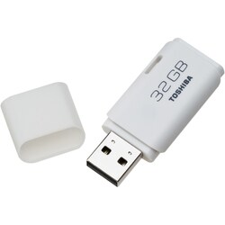 Toshiba TransMemory 32 GB USB 2.0 Flash Drive - White