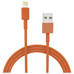 4XEM 3FT 8Pin Lightning To USB Cable For iPhone/iPod/iPad (Orange)