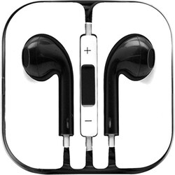 4XEM Black Earphones for iPhone/iPod/iPad