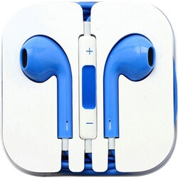 4XEM Blue Earphones For iPhone/iPod/iPad