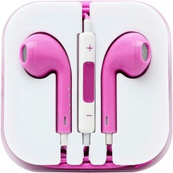 4XEM Pink Earphones For iPhone/iPod/iPad
