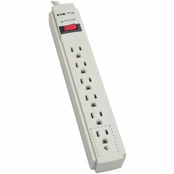 Tripp Lite 6-Outlets, 8-Ft Cord, 990 Joule Strip, Flat Plug - Protect