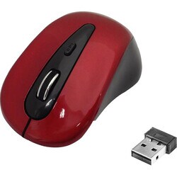 Inland 2.4 GHz Wireless Optical Mouse - Burgundy