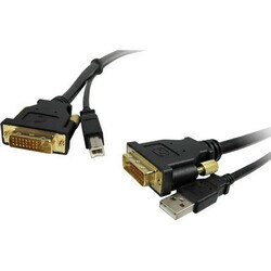 Comprehensive Standard Series DVI Male to Male with USB Cable 10ft
