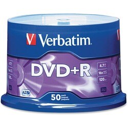 Verbatim 16x DVD+R Media (Pack of 50)