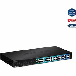 TRENDnet 24-Port 10/100Mbps Web Smart PoE Switch