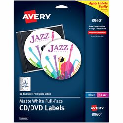 Avery Dennison Full Face CD Labels