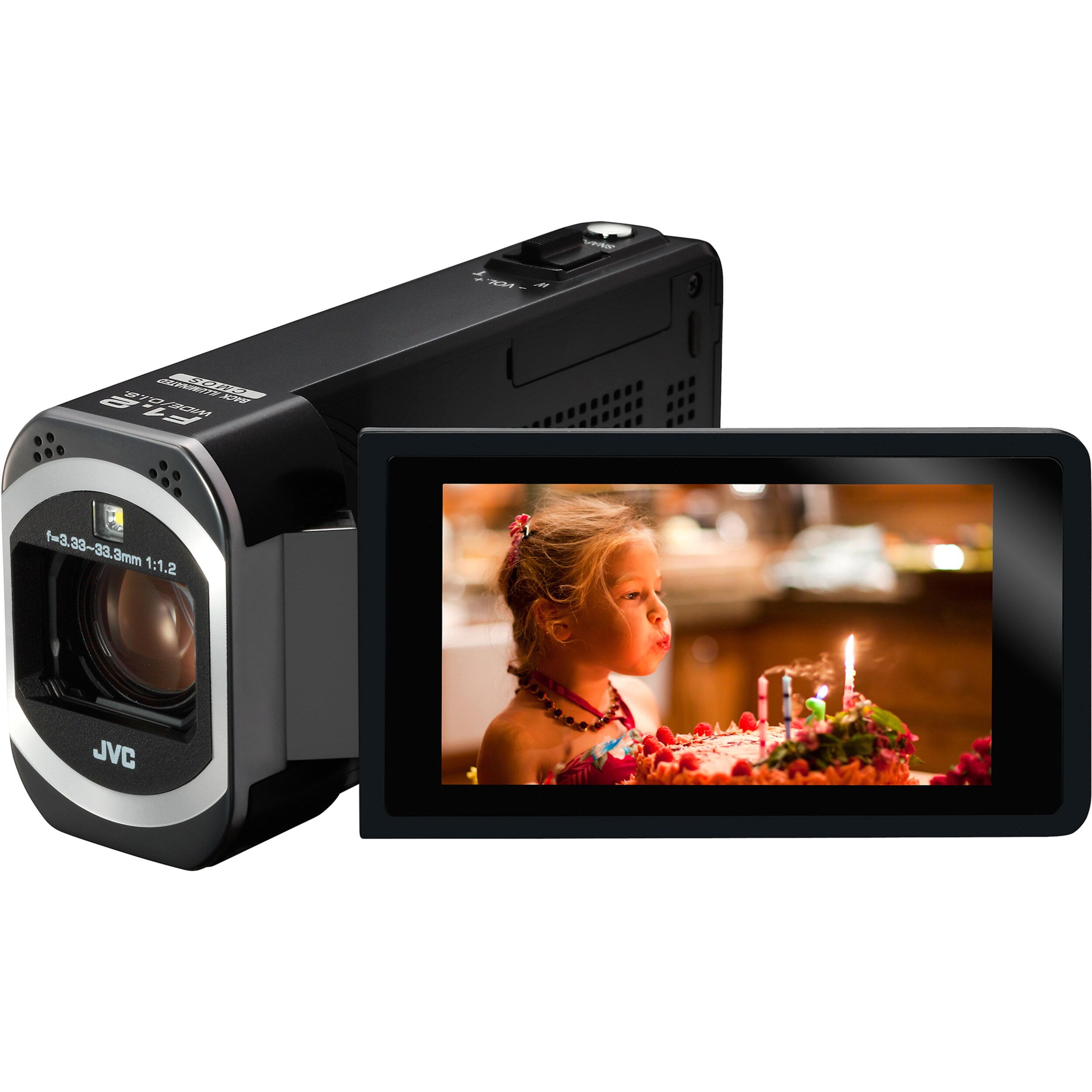 JVC Everio GZ-V500BUS Digital Camcorder - 3" - Touchscreen LCD - CMOS
