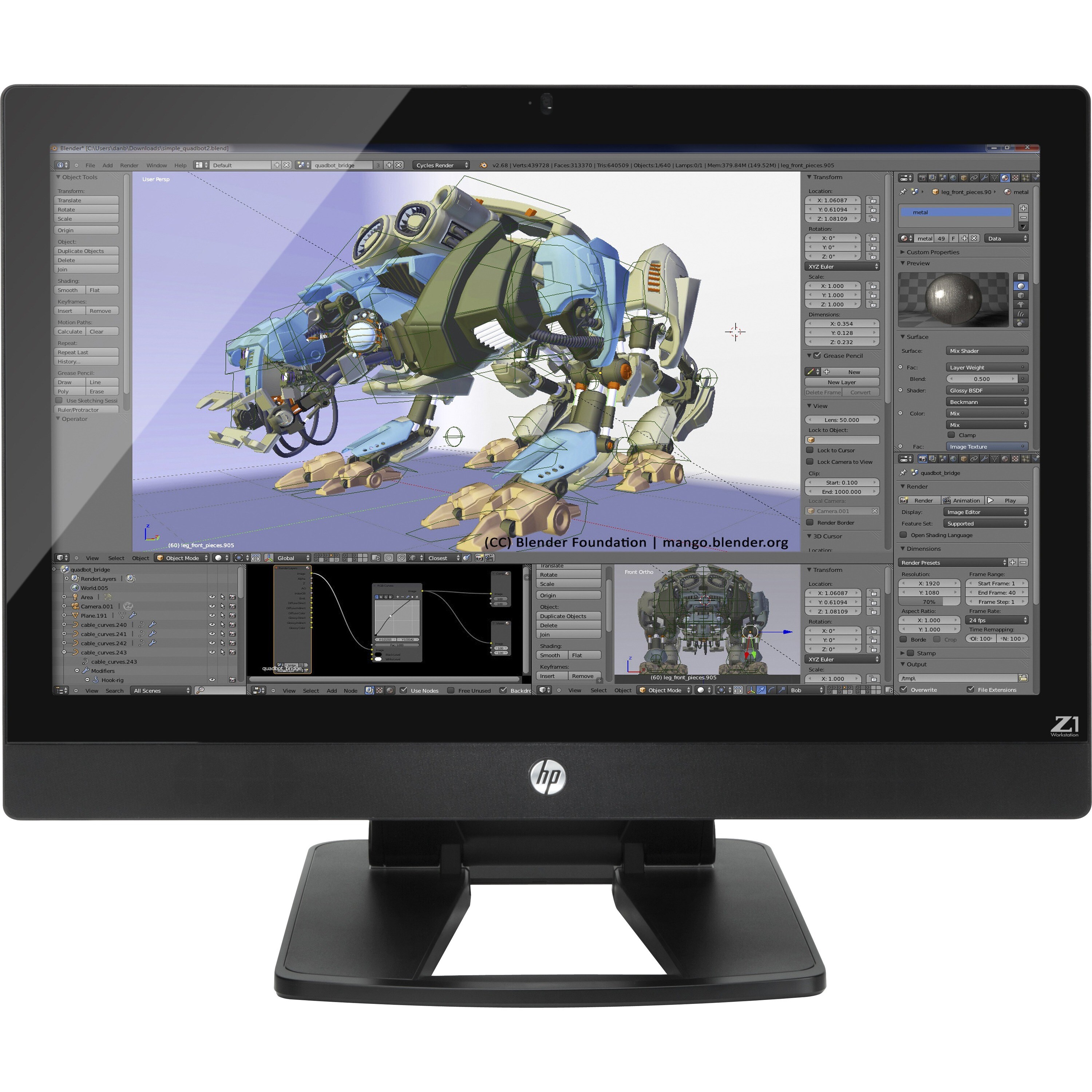 HP Z1 G2 All-in-One Workstation - 1 x Processors Supported - 1 x Inte