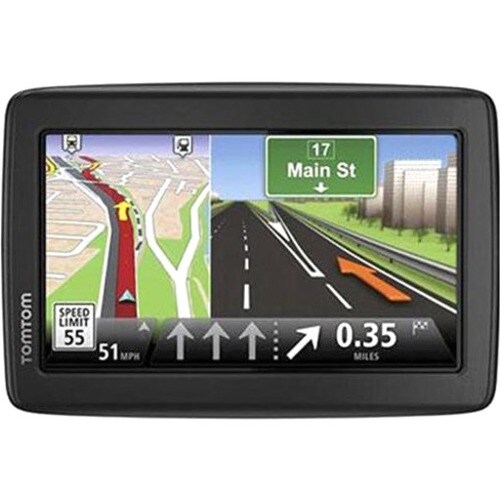 Tomtom VIA 1515M Automobile Portable GPS Navigator - Black, Gray - Po