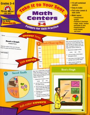 Math Centers Grades 3-4 (Paperback)